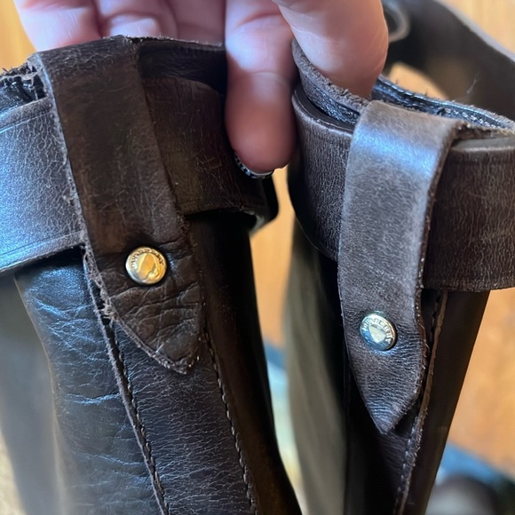 100% Authentic Brown leather Burberry riding boots Size 37 - Picture 3 of 8